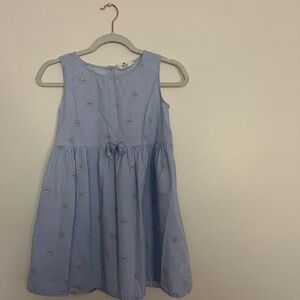 H&M Blue Kids Dress with Daisy Patterns